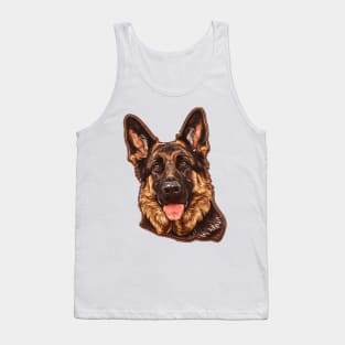 Valentine German Shorthaired Pointer Shaped Chocolate Tank Top